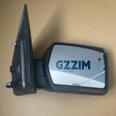 Ford F150 2011-2015 Side Mirror with LED Light Black ABS Plastic