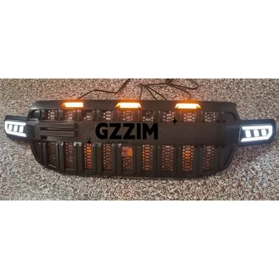 high quality abs car grille factory plastic front grille with led for ford ranger 2022