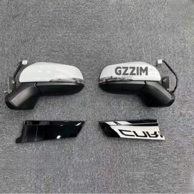 ABS Plastic Side Mirrors Door Mirror Reversing Mirror With Steering Lamp For Alpha 2011 Upgrade To 2018