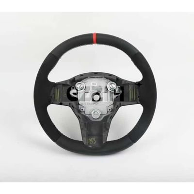 Hot Selling Black & White Carbon Fiber Car Steering Wheel for Tesla Model 3 Model Y